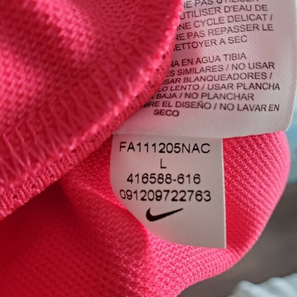 Nike Golf Pink Polo Shirt Size L - Picture 8 of 9